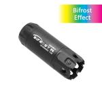 ACETECH Airsoft Pistol/Riffle RGB Tracer Unit Bifrost R 14mm CCW Negative Thread with M14- to M11+ Adaptor Glow in The Dark Green/Red BB LED Rainbow Lighting Effect (Black)