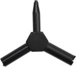 Valve Key for Airsoft, Triangle Wrench Valve Removal Tool for GBB AEG KSC WA Gas Magazine Charging, Black