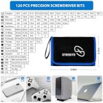 STREBITO Electronics Precision Screwdriver Sets 142-Piece with 120 Bits Magnetic Repair Tool Kit for iPhone, MacBook, Computer, Laptop, PC, Tablet, PS4, Xbox, Nintendo, Game Console