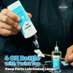 Airsoft Oil 4 oz & 1 oz Needle Oiler 100% Silicone Air Gun Oil, Multi-Purpose Airsoft Chamber Lube, All Purpose Silicone Lubricant for All Airgun