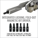 Real Avid Pistol Tool for Gun Maintenance | 19 in 1 Pistol Multitool & Handgun Utility Tool for Striker Fired & 1911 Platforms, Includes 1911 Bushing Wrench, Tanto Knife & Laser Sights Adjusters