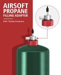 COLOR TREE Airsoft Propane Filling Adapter for Green Gas Tank with Silicone Oil Port Gas Adapter