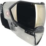 Empire EVS Paintball Mask/Goggle Clear/Black w/PBB Barrel Plug - Black Chrome Mirror Thermal Lens