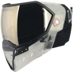 Empire EVS Paintball Mask/Goggle Clear/Black w/PBB Barrel Plug - Black Chrome Mirror Thermal Lens