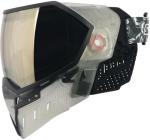 Empire EVS Paintball Mask/Goggle Clear/Black w/PBB Barrel Plug - Black Chrome Mirror Thermal Lens
