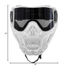 HK Army HSTL Skull Paintball Goggle/Airsoft Mask (White, Smoke)