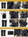 ONETIGRIS Chest Rig, MOLLE Airsoft Chest Rigs Tactical Chest Rig Dangler Pouch Admin Pouch for Hunting Shooting Hiking