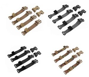 Elite Tribe Chest Rig to Vest Adapter Kit Webbing for Molle Vest Chest Rig (Coyote Brown)