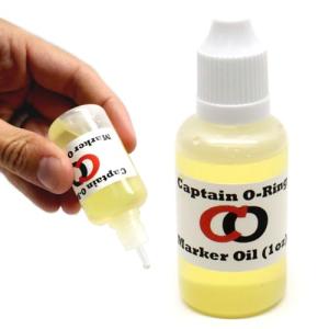 Paintball Marker Oil Lube (1oz, 30cc) by Captain O-Ring - Dropper Oil Lubricant for Paintball Markers and Air Guns