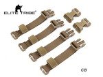Elite Tribe Chest Rig to Vest Adapter Kit Webbing for Molle Vest Chest Rig (Coyote Brown)