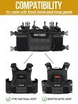 ONETIGRIS Chest Rig, MOLLE Airsoft Chest Rigs Tactical Chest Rig Dangler Pouch Admin Pouch for Hunting Shooting Hiking