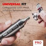PRO BIKE TOOL 16g CO2 Cartridges - 5 Pack Threaded Canisters for Bike Tires - Fast and Reliable Inflation for Road and Mountain Cycling - Compatible with CO2 Inflators
