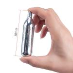 CXWXC 16g/25g Threaded CO2 Cartridges for Bike Tires - Cartridge for CO2 Inflator with Threaded Connection, CO2 Pump for Road and Mountain Bikes (D: 12 Pack)