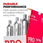 PRO BIKE TOOL 16g CO2 Cartridges - 5 Pack Threaded Canisters for Bike Tires - Fast and Reliable Inflation for Road and Mountain Cycling - Compatible with CO2 Inflators