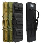 32"/37"/46" Rifle Bag, Black/Khaki/Green Tactical Long Rifle Backpack, Portable Shotgun Case for Firearm Storage and Transportation, Suitable for Outdoor Hunting Shooting (37" Black)