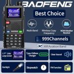 Baofeng Radio Ham Radio Long Range AR-5RM 10W Handheld NOAA Emergency Weather Radio 999CH Rechargeable Walkie Talkies with Programming Cable,USB-C Charging for Survival Gear Hunting Camping,2 Pack