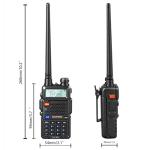 Baofeng UV-5R Tidradio Wireless Programmer Baofeng Bluetooth Two Way Radio Battery and Earpiece for Hunting Survival Gear Battery and Earpiece for Hunting Survival Gear (Black)