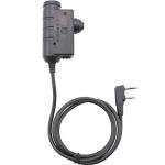 EARMOR Motorola 2 Pin Version PTT Military Standard 7.0 Plug for Radio Adapter