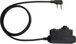 EARMOR Motorola 2 Pin Version PTT Military Standard 7.0 Plug for Radio Adapter