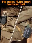 EralcNa Tactical Modular Holster Adapter with QLS kit, Drop Leg Holster Platform with Leg Strap Police Gear,tan