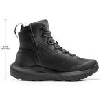 NORTIV 8 Men's Tactical Hiking Boot Lightweight Cushion Sole Boots for Work All Day Side Zipper Motorcycle Combat Military Boot Arch Support 8 Inches Terrascope,Size 10,Black,NMUMMT2503