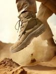 FREE SOLDIER Men's Tactical Hiking Boots Lightweight Comfortable Work Boots Combat Boots 6 Inches(Tan 10.5)
