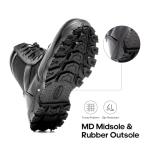 NORTIV 8 Men's Tactical Military Work Boots Side Zipper Outdoor Motorcycle Combat Boots 8 Inches 2.0 Trooper-pro,Size 10,Black,TROOPER-PRO