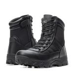 NORTIV 8 Men's Tactical Military Work Boots Side Zipper Outdoor Motorcycle Combat Boots 8 Inches 2.0 Trooper-pro,Size 10,Black,TROOPER-PRO