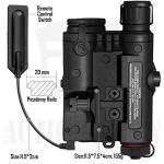 ACTIONUNION Airsoft PEQ-15 IR Laser + Visible Red Laser + White LED Flashlight (Black)