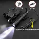 Jmtac Augmented Dual Remote Pressure Switch Assembly for M Series Scout Light and PEQ Box 2.5 Plug Double Tape Switches (Black-2.5 Plug)