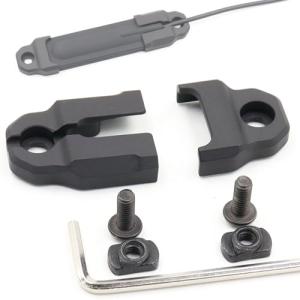 LThyzszb Mlok Pressure Switch Mount Plate for PEQ 15 Remote Tape Switch Mounting Aluminum (Mlok-Black)