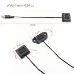 Remote Pressure Switch for 3.5mm Plugs DBAL-A2 / PEQ 15 Laser Tape Switch, Switch with Mlok/Keymod/20mm Picatinny Rail Three switchable Mount. (3.5mm Plug-Tan)