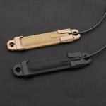 LThyzszb Mlok Pressure Switch Mount Plate for PEQ 15 Remote Tape Switch Mounting Aluminum (Mlok-Black)