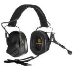 EARMOR M32 PLUS Tactical Headset for Helmet - Noise Canceling Headphones with mic for Shooting & Hunting Earmuffs, Nato TP120 Jacket Black