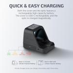 OLIGHT Osight 3 MOA Rechargeable Dot Open Reflex Sight with Charging Cover, Tactical Parallax-Free Sights, Picatinny Mount Compatible - Green/Red Dot Options