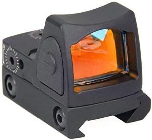 RMR Red Dot Sight, Tactical 20mm Red Dot Sight 3 MOA Pistol Scope Adjustable Brightness with Glock Mount, Reflex Sight Pistol Scope Red Dot Scope Shockproof