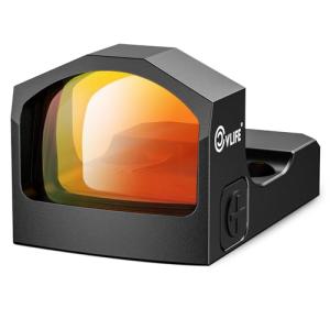 CVLIFE WolfCloak X02 Motion Awake Red Dot Sight for RMR Cut Footprint, 3 MOA Red Dot Open Reflex Optics Sight, 24mm Lens Red Dot Scope for Full-Sized Pistols, Adapter for MOS & 21mm Picatinny Base
