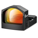 CVLIFE WolfCloak X02 Motion Awake Red Dot Sight for RMR Cut Footprint, 3 MOA Red Dot Open Reflex Optics Sight, 24mm Lens Red Dot Scope for Full-Sized Pistols, Adapter for MOS & 21mm Picatinny Base