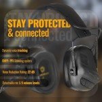 EARMOR M32 PLUS Tactical Headset for Helmet - Noise Canceling Headphones with mic for Shooting & Hunting Earmuffs, Nato TP120 Jacket Black
