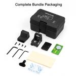 RMR Red Dot Sight, Tactical 20mm Red Dot Sight 3 MOA Pistol Scope Adjustable Brightness with Glock Mount, Reflex Sight Pistol Scope Red Dot Scope Shockproof