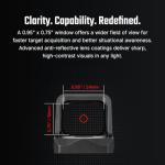 Osight C Micro Red Dot Sight, 3 MOA Dot & 32 MOA Circle Reticle, 407c/507c Footprint Open Reflex Sight, Parallax-Free Durable Sights for Full-Sized Setups