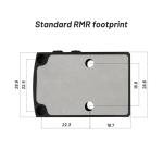 Foxarmy FXA10 Micro Red Dot Sight for RMR/SRO Footprint - 3MOA Shake Awake Reflex Pistol Sight for Full-Size Handguns