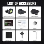 ohhunt RD U2MR Shake Awake Micro Red Dot Sight Compatible with RMR Cut Multiple Reticle 3 MOA Dot and 36 MOA Circle