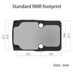 Foxarmy FXA12 PRO Multi Reticle Micro Red Dot Sight for RMR/507c Footprint – 2MOA Dot & 32MOA Circle Pistol Reflex Sight with Shake Awake & Lock Mode