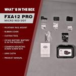 Foxarmy FXA12 PRO Multi Reticle Micro Red Dot Sight for RMR/507c Footprint – 2MOA Dot & 32MOA Circle Pistol Reflex Sight with Shake Awake & Lock Mode