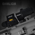 OHHLION OHH-4 558 Green/Red Dot Holographic Reflex Sight Scope and G33 3X Magnifier Combo with Built-in Flip QD Mount