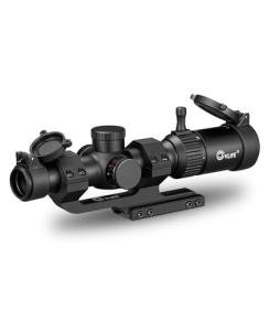 CVLIFE JackalHowl 1-4x20 LPVO Rifle Scope with Cantilever Mount, Illuminated BDC Reticle Rimfire Scope Compact Riflescope with Zero Reset for Hunting