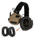 COMBATGEAR Gel earpads replacemnt Compatible with Earmo OPSMEN Electronic Shooting Earmuffs M31 M32 Tactical headsets