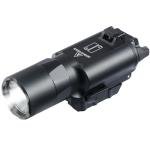 TEEWOOM Tactical Flashlight 300U Style Weapon Light 1200 Lumens Pistol Flashlight Picatinny Flashlight Black