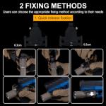 Zhongren X300-A Universal LED Tactical Flashlight 800-Lumen with Replaceable Slot Mount for Pistol and WeaponLight or Helmet ARC Rail (Tan)